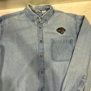 Vintage denim Jacksonville Jaguars button down